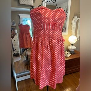 BeBop White and Pink Smocked Sundress